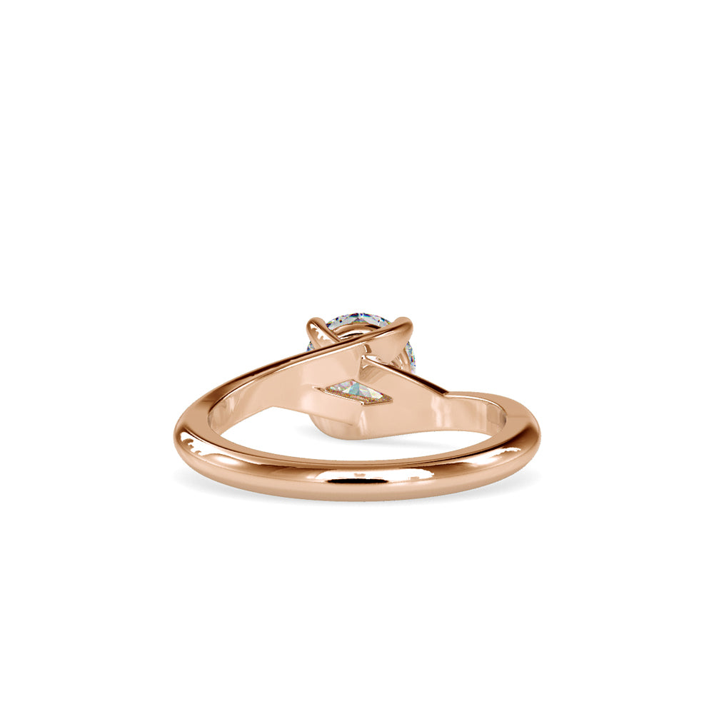 Lab Grown Diamond 1CT Centre Solitaire Engagement Ring in 14K Gold, IGI Certified & Customizable