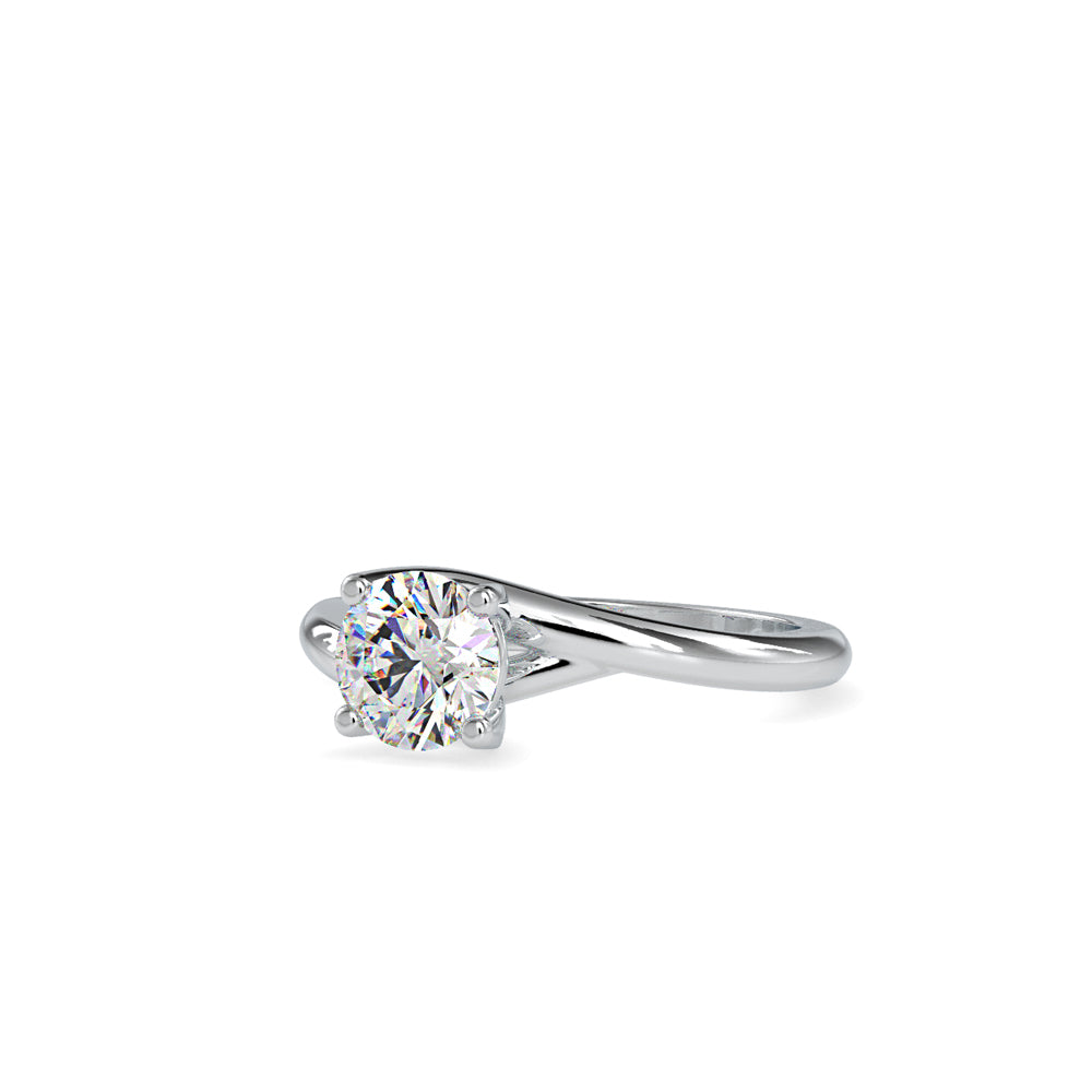 Lab Grown Diamond 1CT Centre Solitaire Engagement Ring in 14K Gold, IGI Certified & Customizable