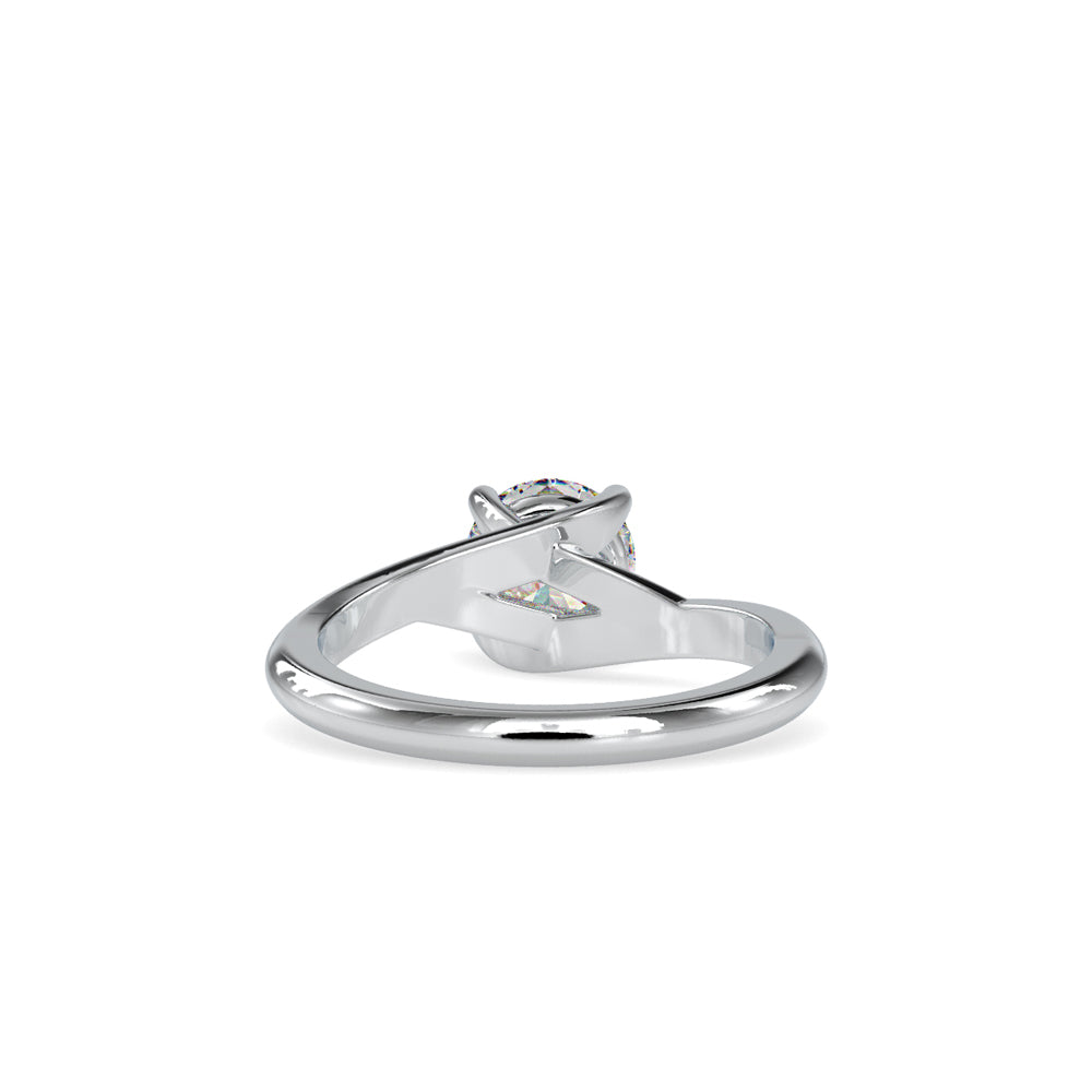 Lab Grown Diamond 1CT Centre Solitaire Engagement Ring in 14K Gold, IGI Certified & Customizable