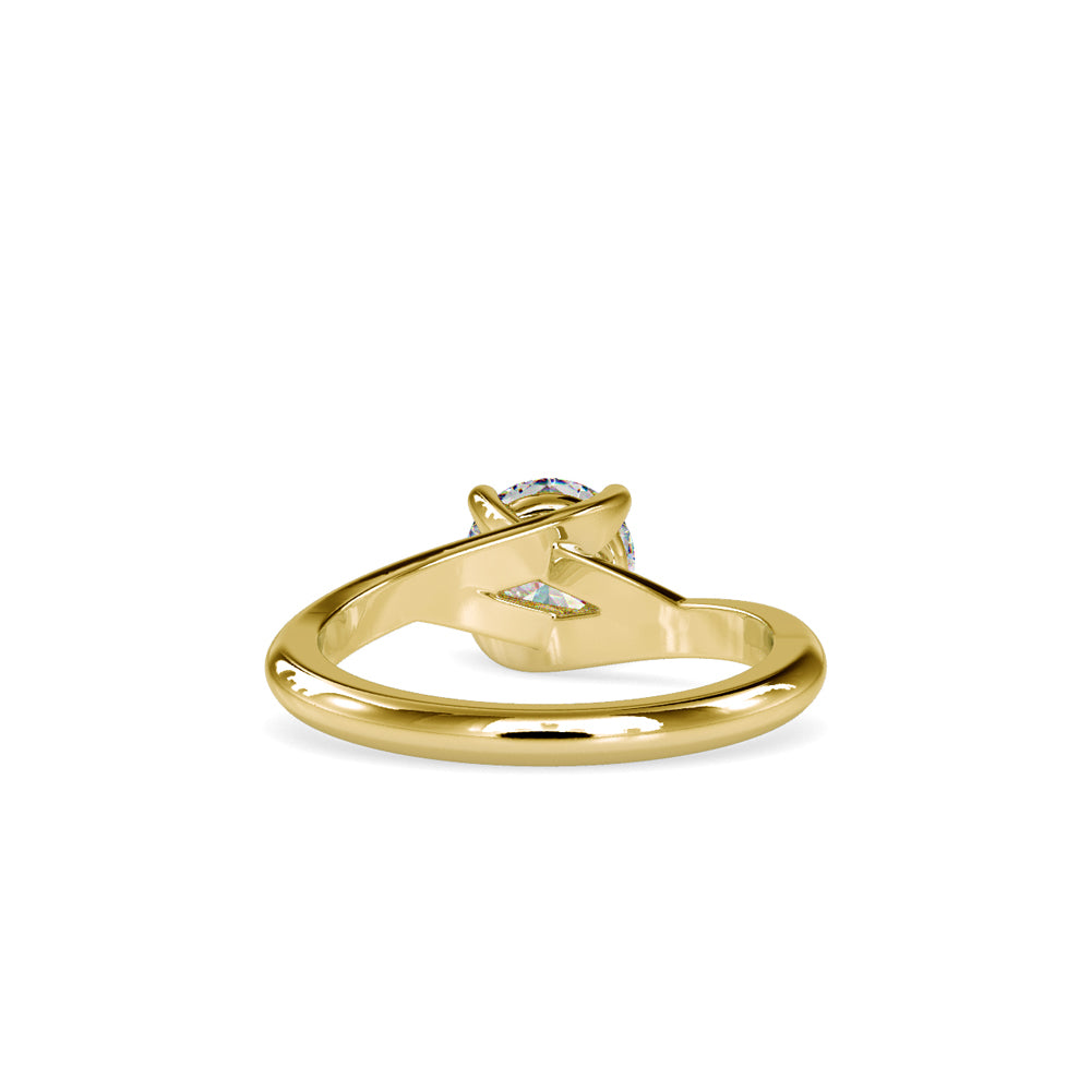 Lab Grown Diamond 1CT Centre Solitaire Engagement Ring in 14K Gold, IGI Certified & Customizable