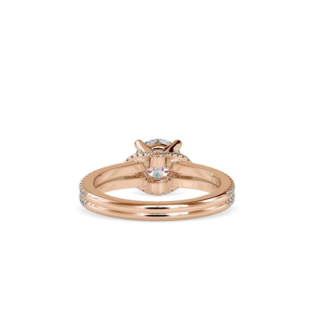 Lab Grown Diamonds with 1.5 CT Center Solitaire, 0.68 CT Side Diamonds (1.68 CT),in 14K GoldTwisted Band Engagement Ring - IGI Certified & Customizable