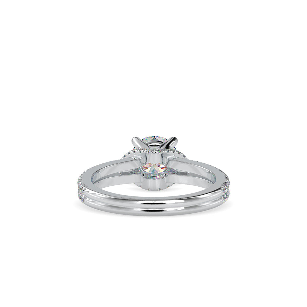 Lab Grown Diamonds with 1.5 CT Center Solitaire, 0.68 CT Side Diamonds (1.68 CT),in 14K GoldTwisted Band Engagement Ring - IGI Certified & Customizable