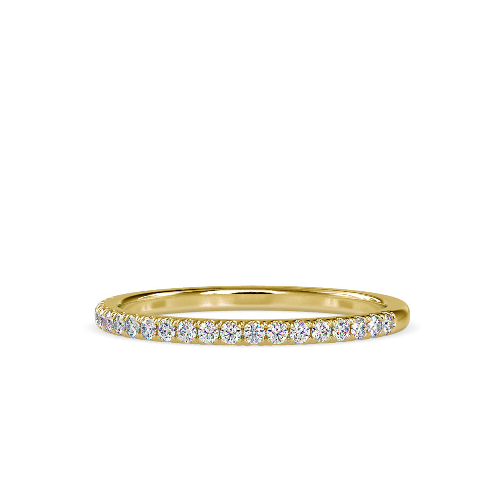 Lab Grown Diamond 0.20 CT Eternity Band in 14K Yellow Gold, IGI Certified