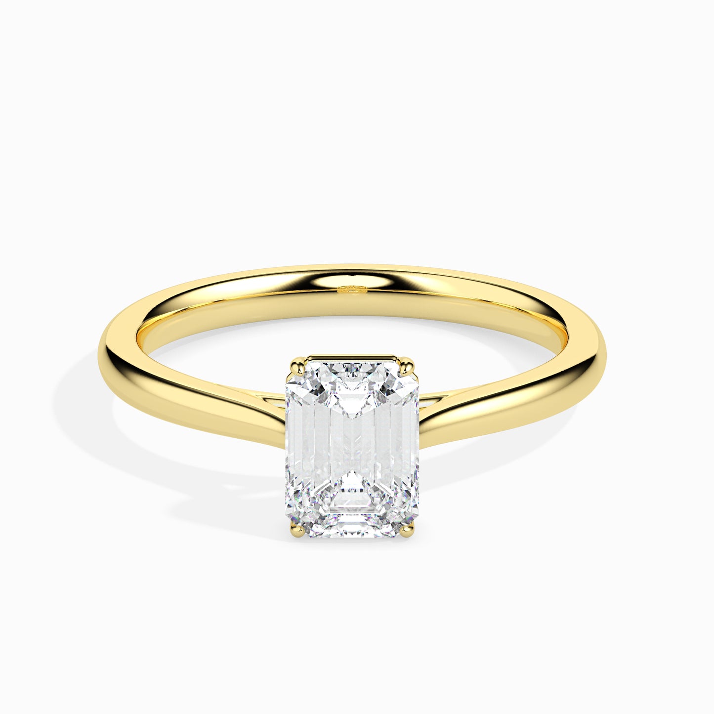 Classic Sparkle: 1.02 ct Diamond Ring, Simple 3.2kt Gold