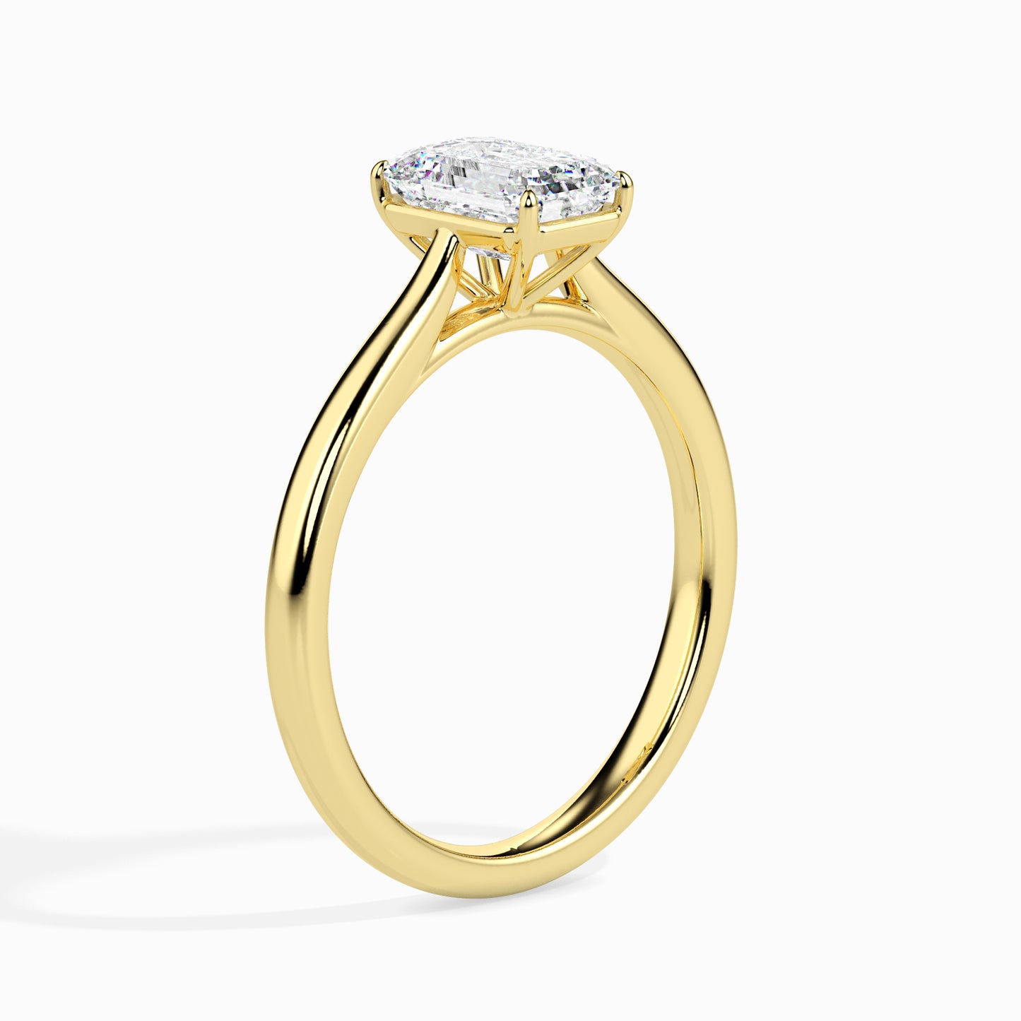 Classic Sparkle: 1.02 ct Diamond Ring, Simple 3.2kt Gold