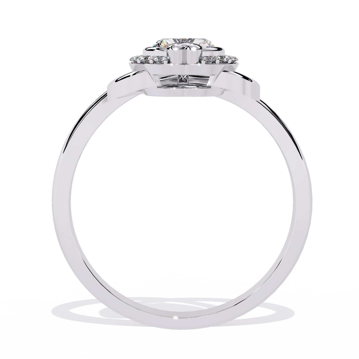 Two Hearts Beating as One: 0.56ct Lab Grown Diamond Ring in 14k Gold