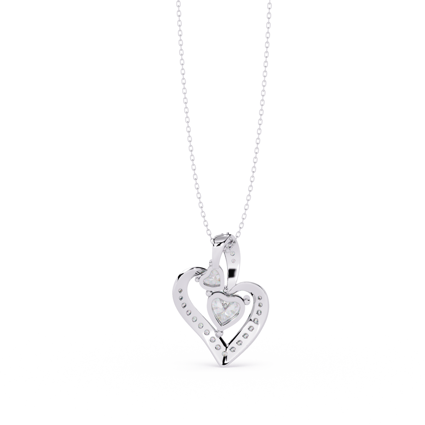 Express Your Love with this 1.29ct Diamond Heart Pendant in 14k Gold (without Chain)