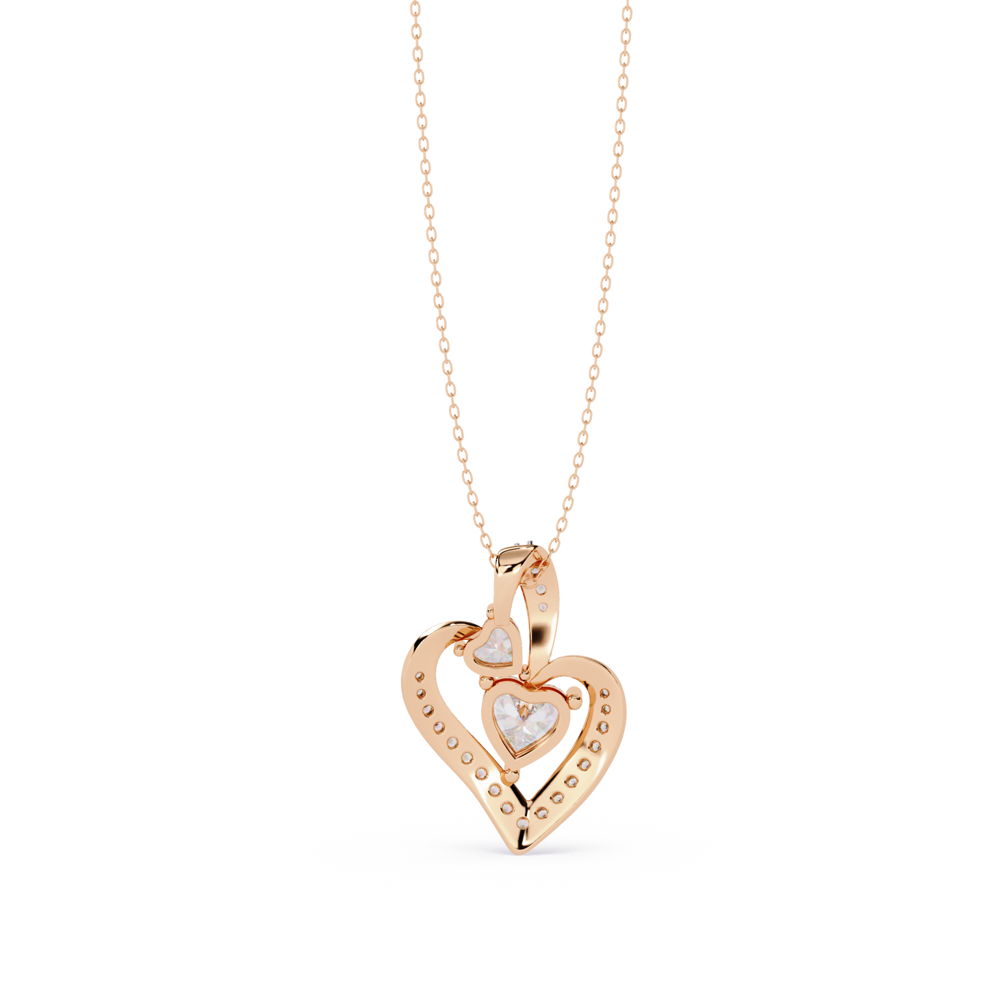 Express Your Love with this 1.29ct Diamond Heart Pendant in 14k Gold (without Chain)