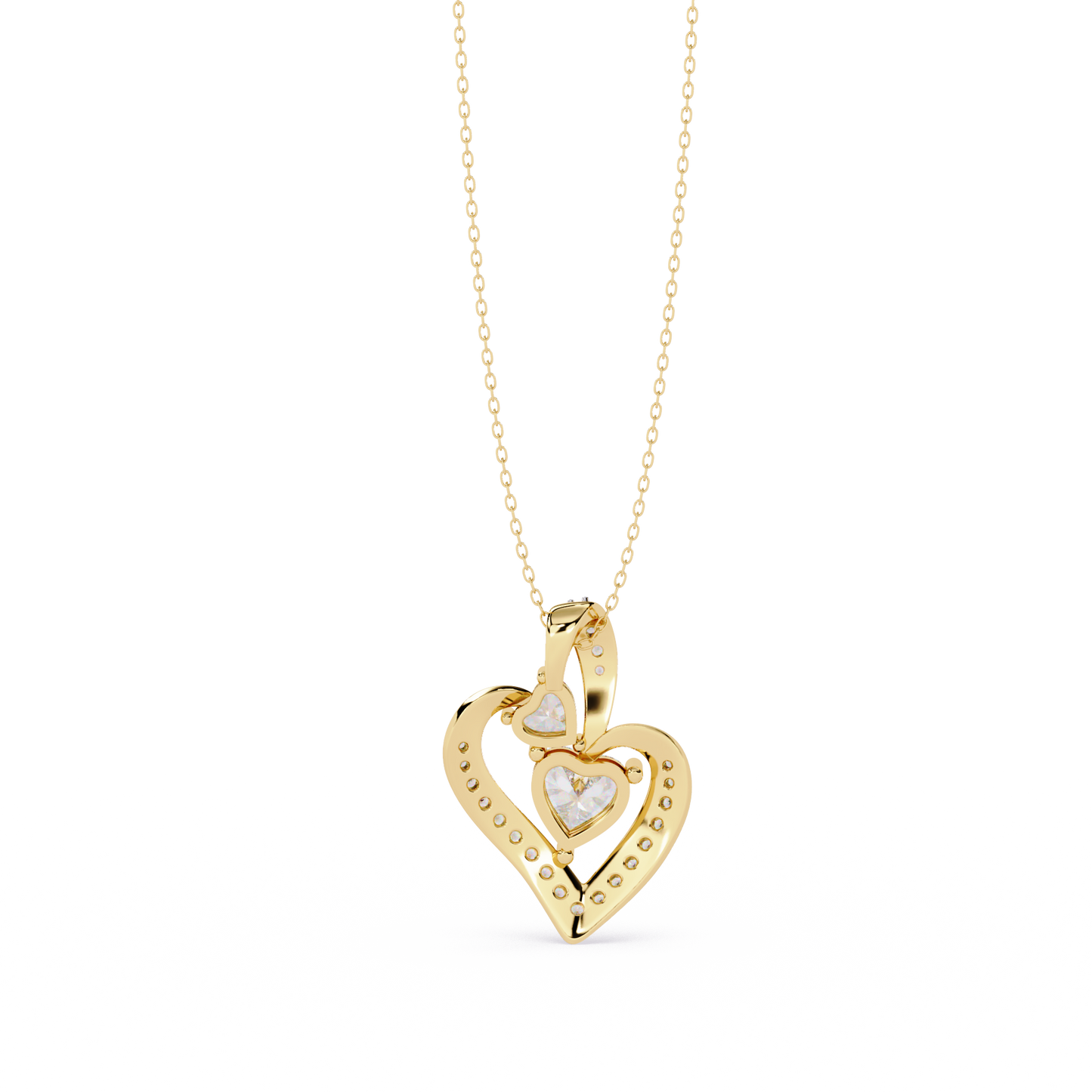 Express Your Love with this 1.29ct Diamond Heart Pendant in 14k Gold (without Chain)