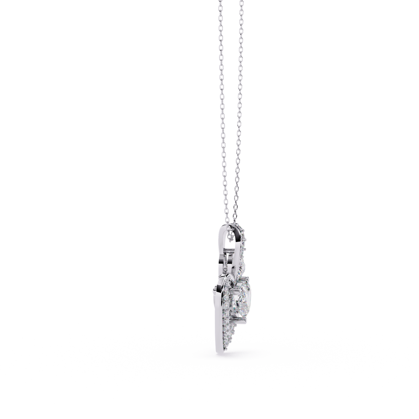 Express Your Love with this 1.29ct Diamond Heart Pendant in 14k Gold (without Chain)