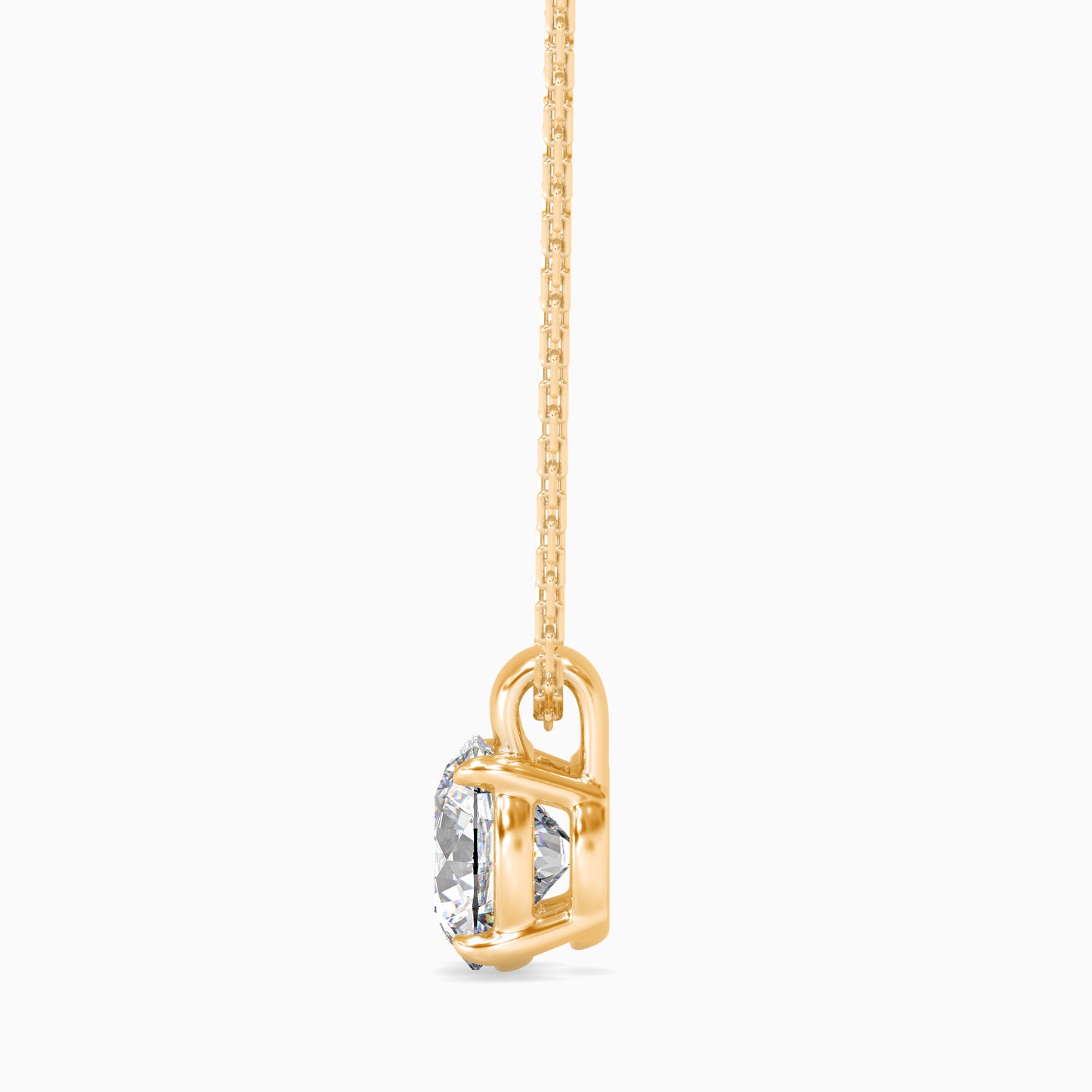 1CT Solitarie Round Pendant without chain