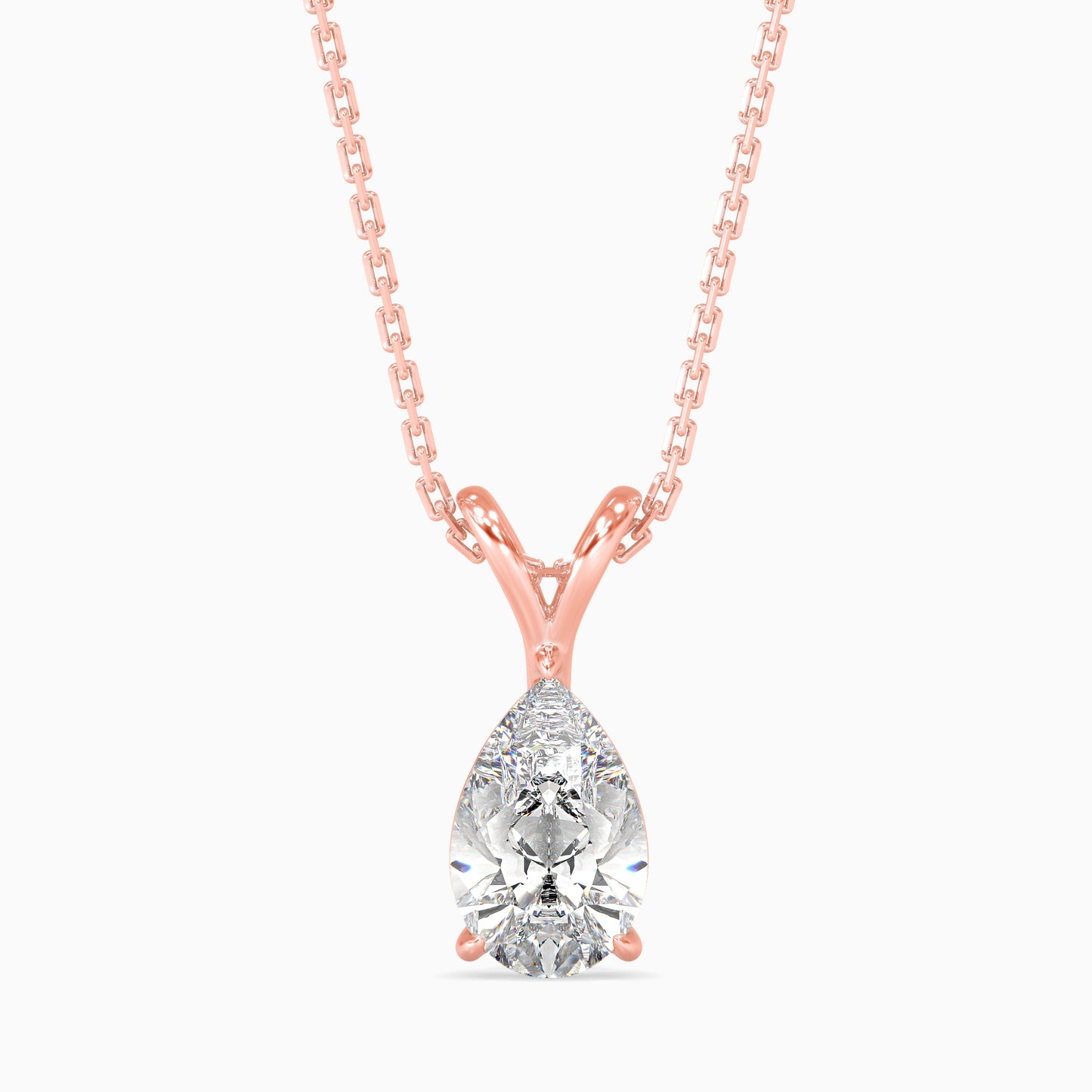 1.5 CT POINTERS Solitarie Pear Pendant without chain