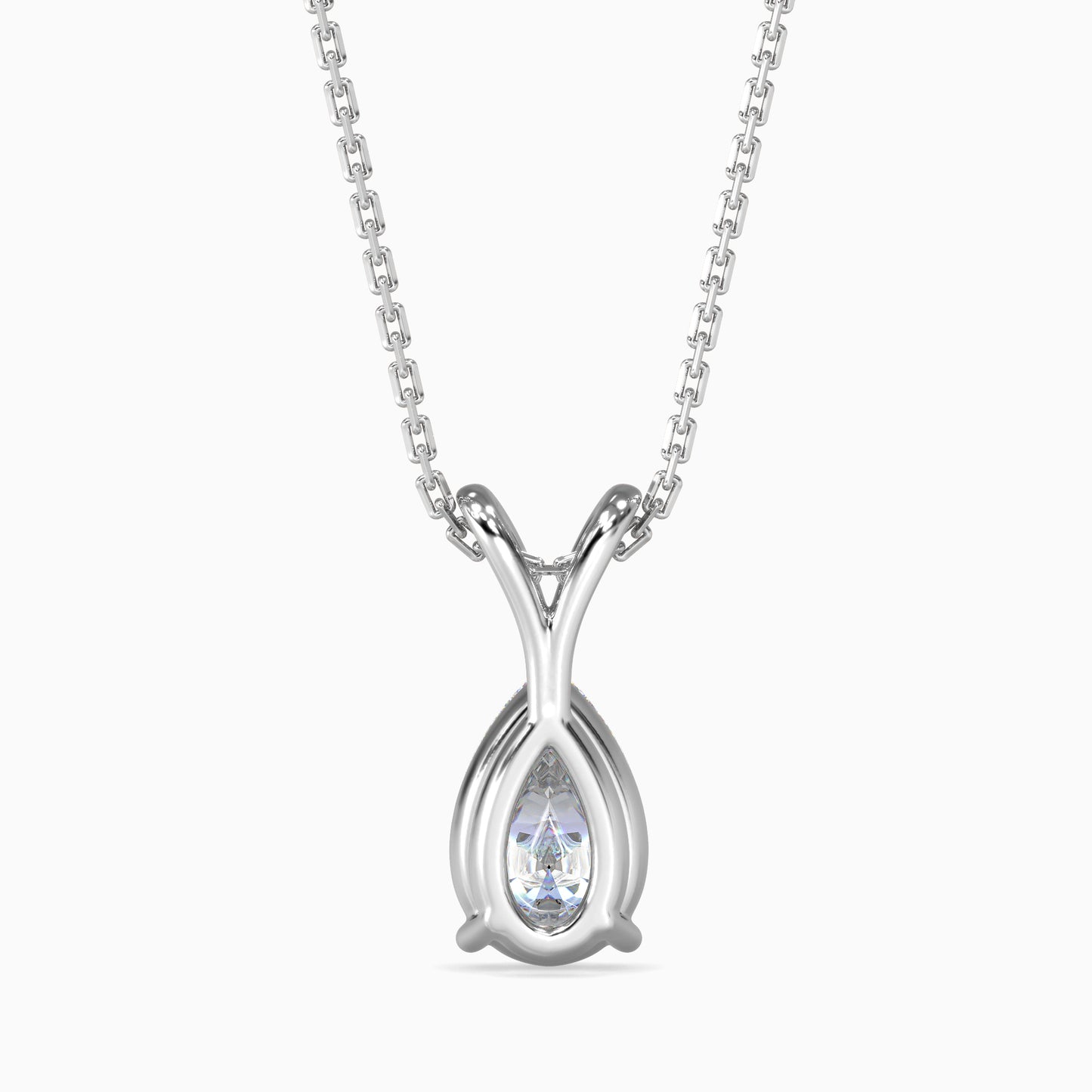 1.5 CT POINTERS Solitarie Pear Pendant without chain