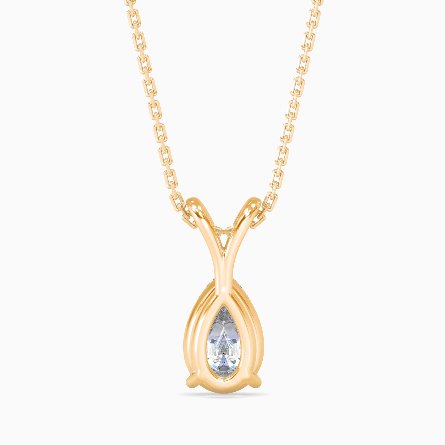 1.5 CT POINTERS Solitarie Pear Pendant without chain