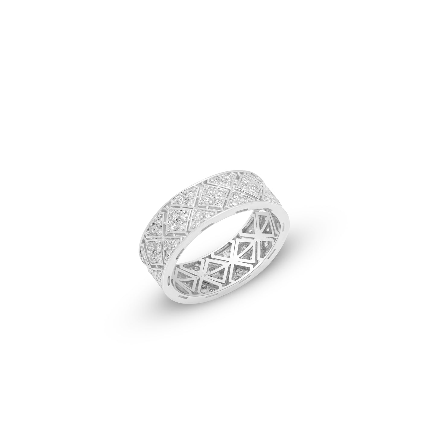 Lab Grown Diamond 1.37 CT Band Ring IGI Certified, Hallmarked | 925 Sterling Silver with Palladium (Silvadium) | Women’s Eternity Band Ring | Hallmarked & Gift-Ready
