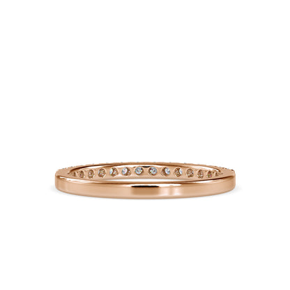 Lab Grown Diamond 0.26 CT Eternity Band in 14K Gold | IGI Certified Minimalist Ring for Everyday Wear