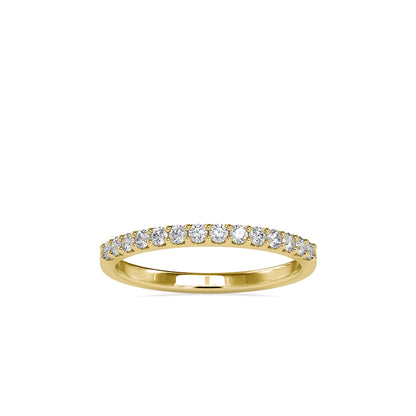 Lab Grown Diamond 0.26 CT Eternity Band in 14K Gold | IGI Certified Minimalist Ring for Everyday Wear