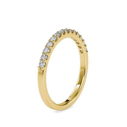 Lab Grown Diamond 0.26 CT Eternity Band in 14K Gold | IGI Certified Minimalist Ring for Everyday Wear