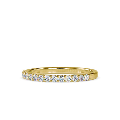Lab Grown Diamond 0.26 CT Eternity Band in 14K Gold | IGI Certified Minimalist Ring for Everyday Wear