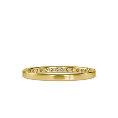 Lab Grown Diamond 0.26 CT Eternity Band in 14K Gold | IGI Certified Minimalist Ring for Everyday Wear