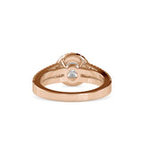 Lab Grown Diamonds 1 CT Centre Piece and 0.51 Ct Side Diamonds Round Cut Halo Split Shank Engagement Ring in 14K Gold | IGI Certified & Customizable