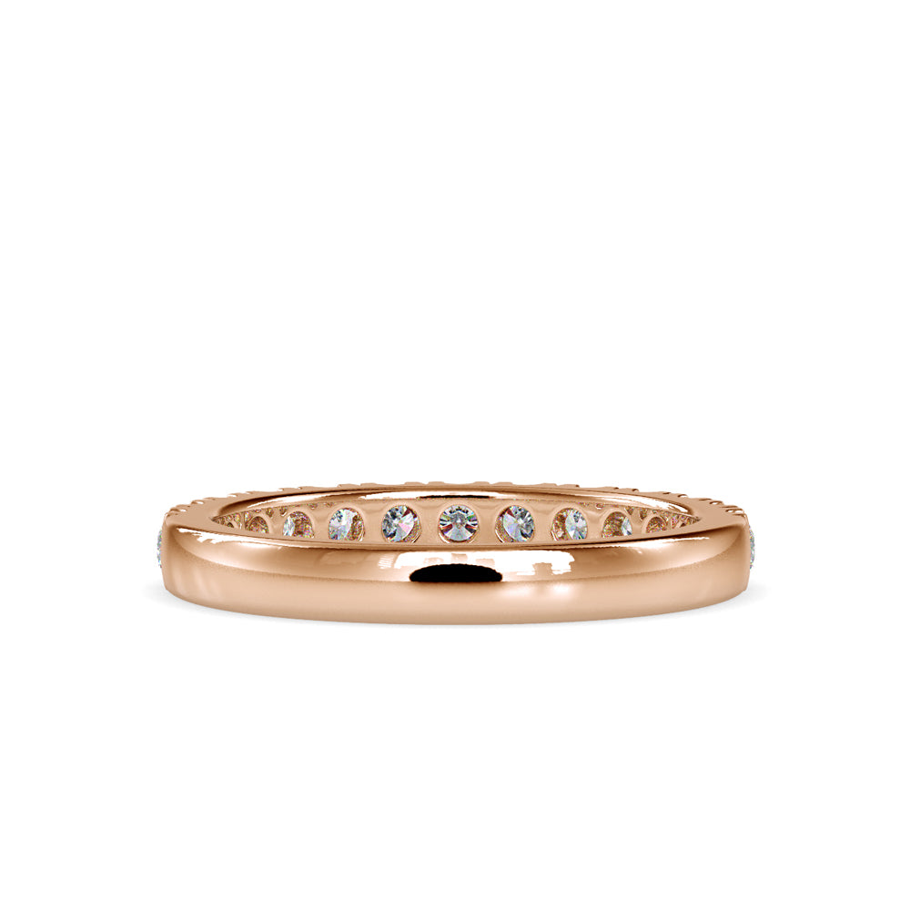 Subtle Sparkle:Lab Grown Diamond 0.67 ct Half Eternity Ring in 14kt Gold