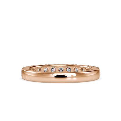 Subtle Sparkle:Lab Grown Diamond 0.67 ct Half Eternity Ring in 14kt Gold