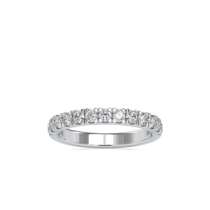 Subtle Sparkle:Lab Grown Diamond 0.67 ct Half Eternity Ring in 14kt Gold
