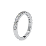 Subtle Sparkle:Lab Grown Diamond 0.67 ct Half Eternity Ring in 14kt Gold
