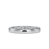 Subtle Sparkle:Lab Grown Diamond 0.67 ct Half Eternity Ring in 14kt Gold