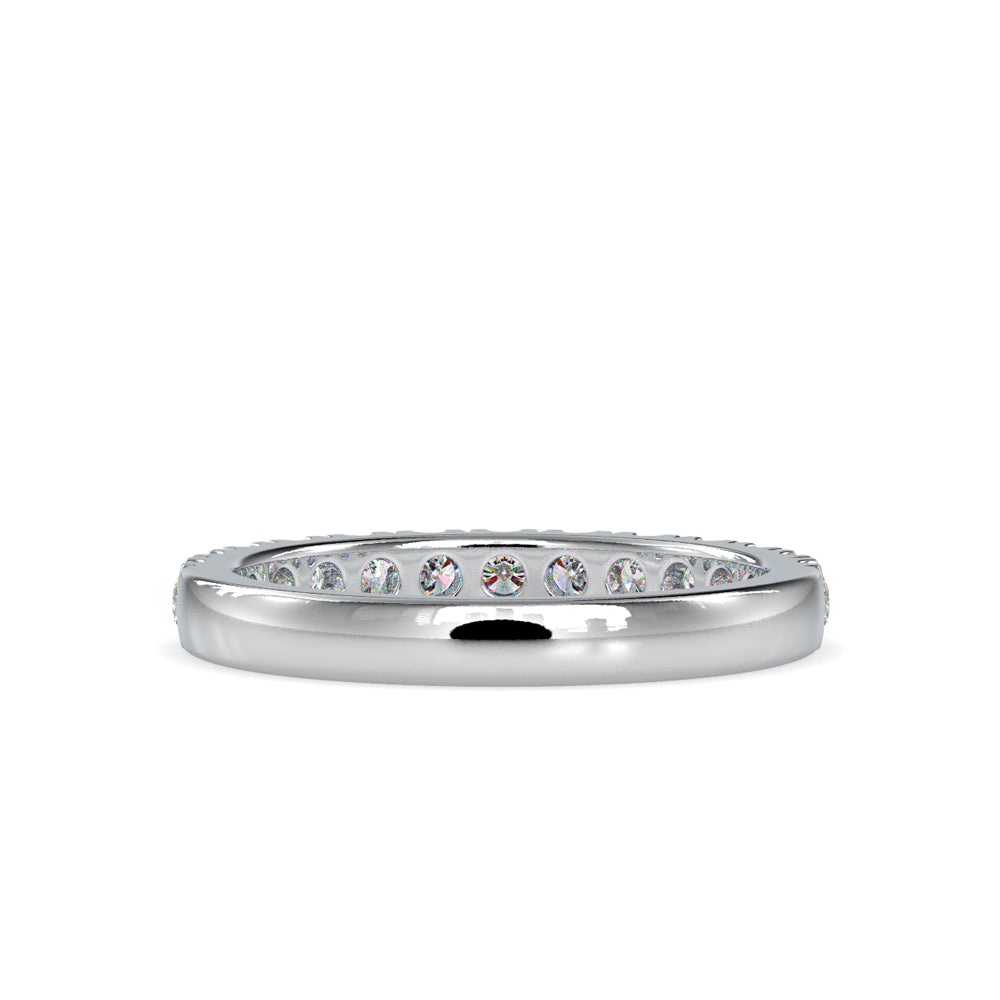 Subtle Sparkle:Lab Grown Diamond 0.67 ct Half Eternity Ring in 14kt Gold