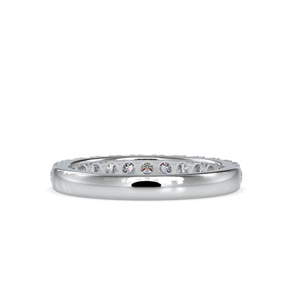 Subtle Sparkle:Lab Grown Diamond 0.67 ct Half Eternity Ring in 14kt Gold