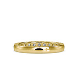 Subtle Sparkle:Lab Grown Diamond 0.67 ct Half Eternity Ring in 14kt Gold
