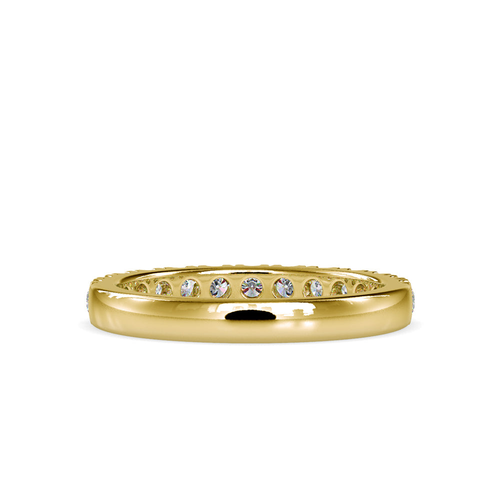 Subtle Sparkle:Lab Grown Diamond 0.67 ct Half Eternity Ring in 14kt Gold