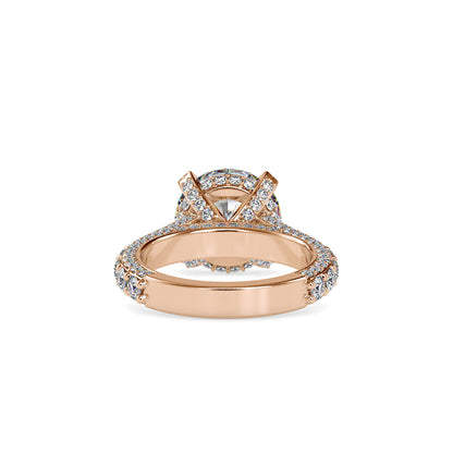 Diamond Dynasty: 3.5 CT Centre Piece and 2.65 Ct Side Stone Lab Grown Diamond Statement Ring in 14K Gold – Luxury for Special Occasions