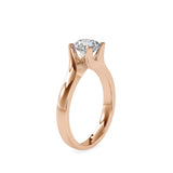 Lab Grown Diamond with 1CT Center Solitaire Everyday Ring in 14K Gold - IGI Certified & Customizable