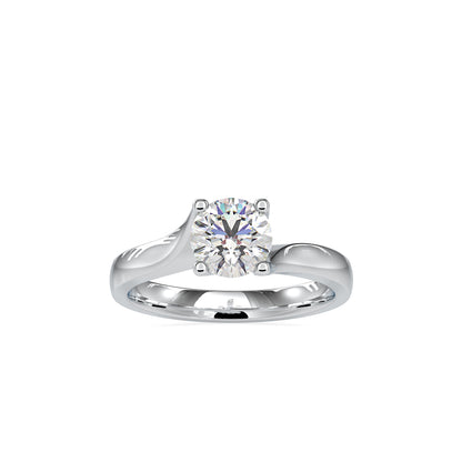 Lab Grown Diamond with 1CT Center Solitaire Everyday Ring in 14K Gold - IGI Certified & Customizable