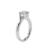 Lab Grown Diamond with 1CT Center Solitaire Everyday Ring in 14K Gold - IGI Certified & Customizable