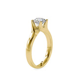 Lab Grown Diamond with 1CT Center Solitaire Everyday Ring in 14K Gold - IGI Certified & Customizable