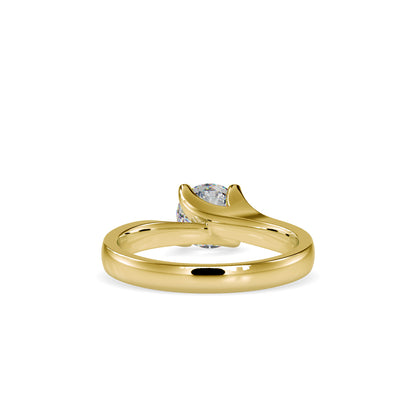 Lab Grown Diamond with 1CT Center Solitaire Everyday Ring in 14K Gold - IGI Certified & Customizable