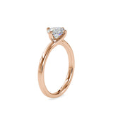 Lab Grown Diamond with 1CT Center Solitaire Ring in 14K Gold - IGI Certified & Customizable – Perfect for Everyday Wear