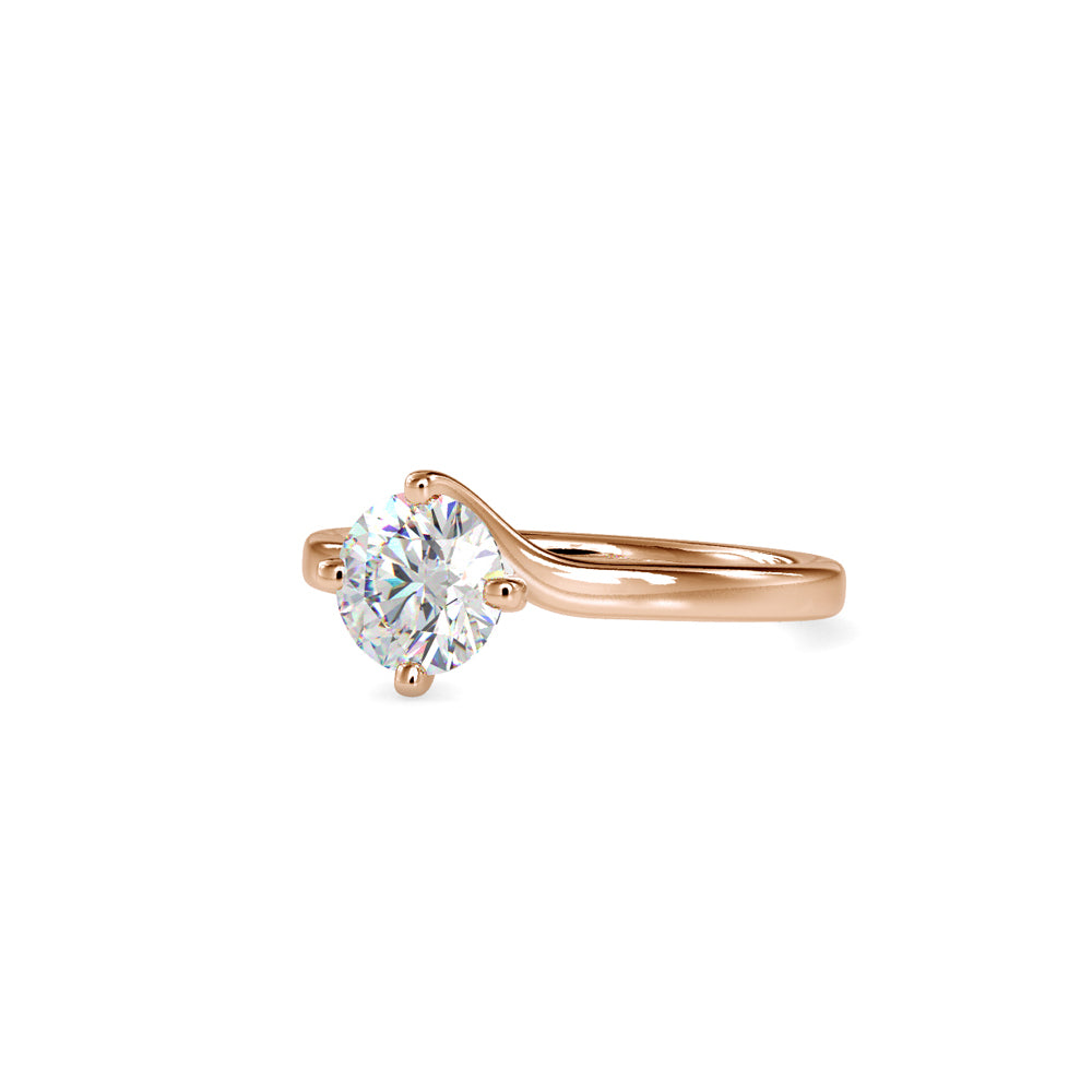 Lab Grown Diamond with 1CT Center Solitaire Ring in 14K Gold - IGI Certified & Customizable – Perfect for Everyday Wear