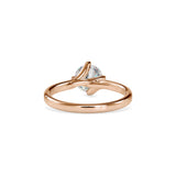 Lab Grown Diamond with 1CT Center Solitaire Ring in 14K Gold - IGI Certified & Customizable – Perfect for Everyday Wear