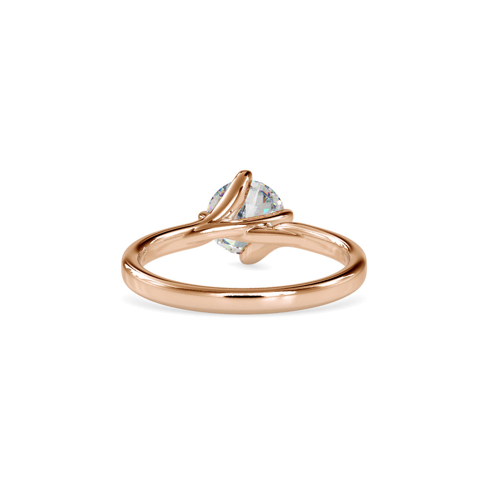 Lab Grown Diamond with 1CT Center Solitaire Ring in 14K Gold - IGI Certified & Customizable – Perfect for Everyday Wear