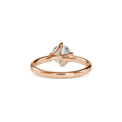 Lab Grown Diamond with 1CT Center Solitaire Ring in 14K Gold - IGI Certified & Customizable – Perfect for Everyday Wear