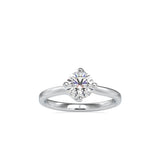 Lab Grown Diamond with 1CT Center Solitaire Ring in 14K Gold - IGI Certified & Customizable – Perfect for Everyday Wear