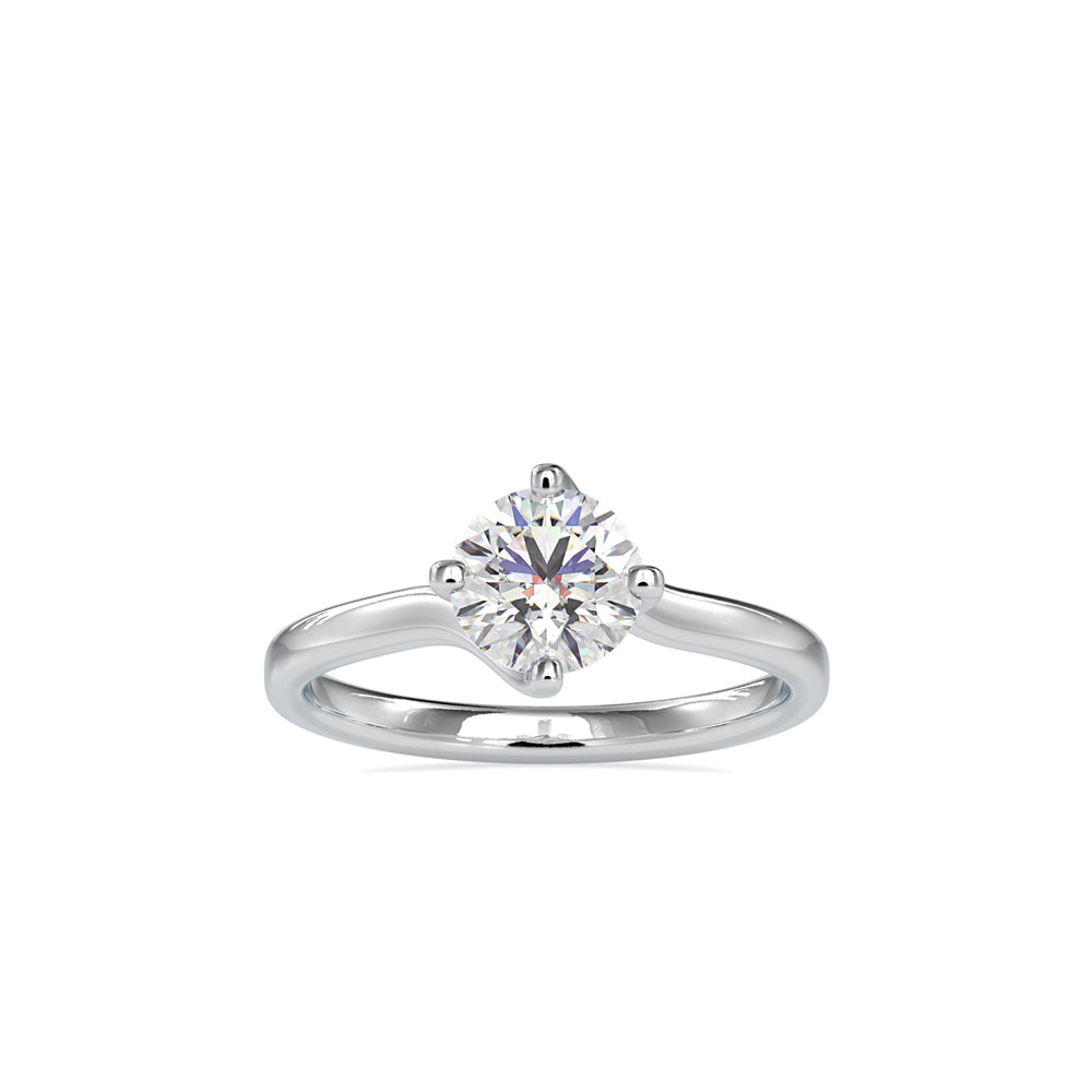Lab Grown Diamond with 1CT Center Solitaire Ring in 14K Gold - IGI Certified & Customizable – Perfect for Everyday Wear