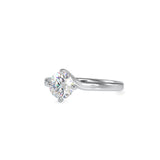 Lab Grown Diamond with 1CT Center Solitaire Ring in 14K Gold - IGI Certified & Customizable – Perfect for Everyday Wear