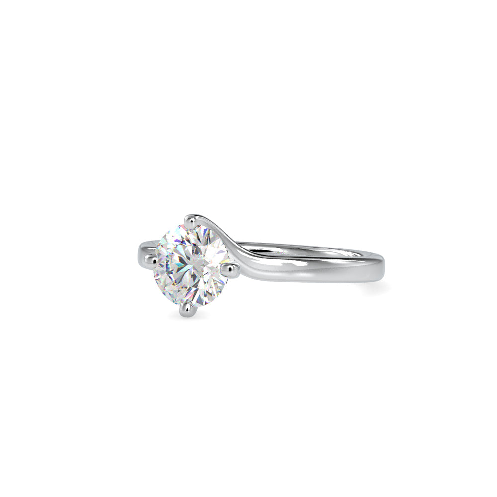 Lab Grown Diamond with 1CT Center Solitaire Ring in 14K Gold - IGI Certified & Customizable – Perfect for Everyday Wear