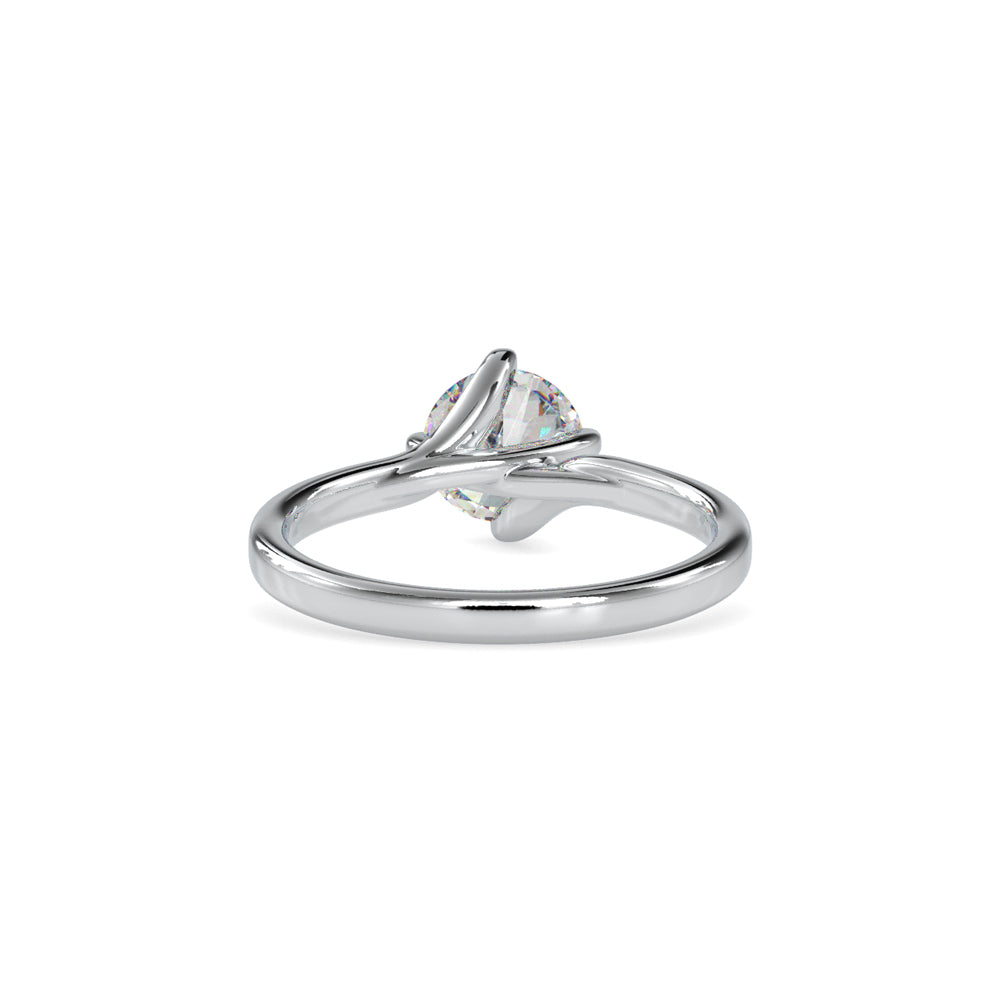 Lab Grown Diamond with 1CT Center Solitaire Ring in 14K Gold - IGI Certified & Customizable – Perfect for Everyday Wear